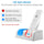 Eggracks by Global Phoenix - For Wii Remote Controller Charger Dual Charge Dock with Two 2800mAh Rechargeable Batteries