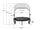 Yeah Depot - 48'' Foldable Mini Trampoline Max Load 300lbs, Fitness Rebounder with Adjustable Foam Handle, Exercise Trampoline for Adults Indoor/Garden Workout