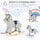 Yeah Depot - Qaba Kids Rocking Horse for Toddler 3-5, Plush Ride on Horse Wooden Rocker with Realistic Sounds, Gray