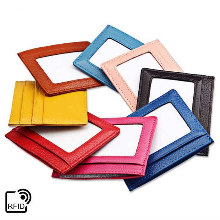 VistaShops - Skinny Mini RFID Safe Universal Minimal Wallet
