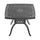 Yeah Depot - L32.28/35.43*W32.28/35.43-inch Cast Aluminum Patio Dining Table with Black Frame and Umbrella Hole