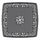 Yeah Depot - L37/39.37*W37/39.37-inch Cast Aluminum Patio Dining Table with Black Frame and Umbrella Hole
