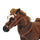 Yeah Depot - Qaba Sound-Making Ride On Horse for Toddlers 3-5, with Neighing and Galloping Sound, Stuffed Animal Horse Toy for Kids with Padding, Soft Feel, Brown
