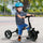 Yeah Depot - Qaba 3-Wheel Recreation Ride-On Toddler Tricycle With Bell Indoor / Outdoor - Black