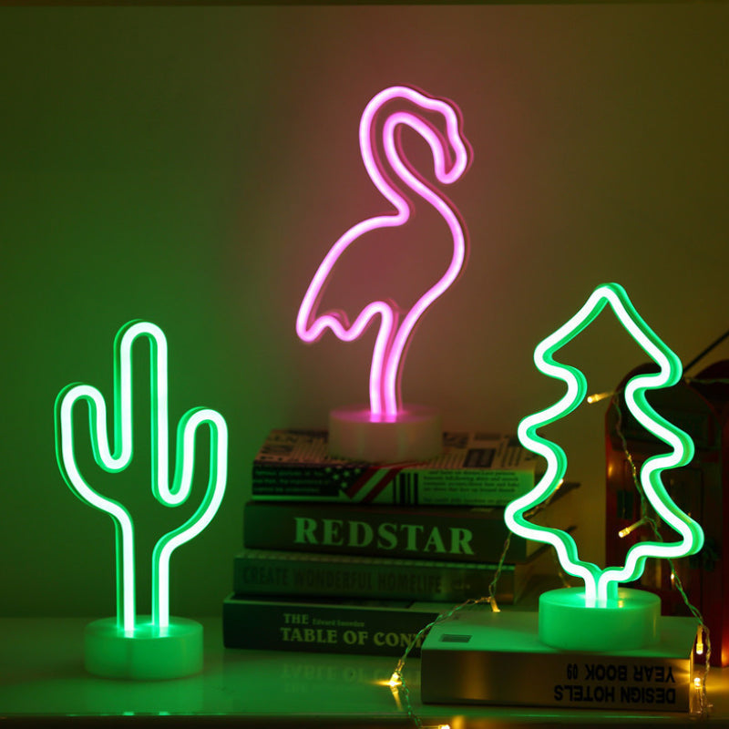VistaShops - Tropical Nights Neon Deco Lights With Remote Control