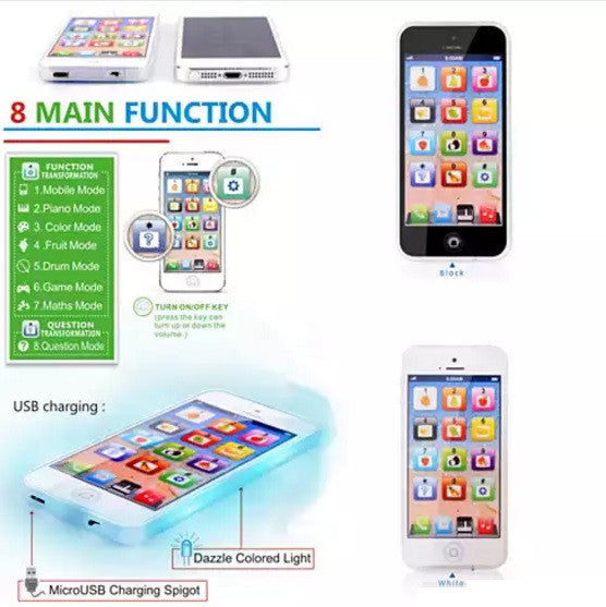 VistaShops - So Smart Toy Phone With 8 Fun And Learning Functions