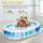 Eggracks by Global Phoenix - 90×60×20In Inflatable Swimming Pool Blow Up Family Pool For Kids Foldable Swim Ball Pool Center