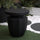 Yeah Depot - Decorative Garden End Table, 20.3'' H Modern Heavy Duty Patio Sturdy Faux Terrazzo Accent Table Side Table Plant Table for Indoor Outdoor