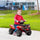 Yeah Depot - Kids Ride-on ATV Four Wheeler Car 6V Battery Powered Motorcycle with Music for 18-36 Months, Red