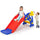 Yeah Depot - Toddler Slide, Dolphin Play Slide for Outdoor and Indoor, Freestanding Climber Playset with Basketball Hoop, Ball and Ladder, Red and Blue