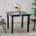Yeah Depot - Outsunny Outdoor Dining Table for 4 Person, Square, Aluminum Metal Legs for Garden, Lawn, Patio, Woodgrain Black