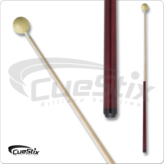 Junior IPJRC Cue With Attached Ball - 44in - Red Handle Pool Cues