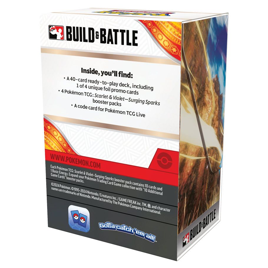 Pokmon TCG: Scarlet & Violet 8: Surging Sparks: Build & Battle Box Di GameRoomPlaza Pokmon TCG: Scarlet & Violet 8: Surging Sparks: Build & Battle Box Di GameRoomPlaza