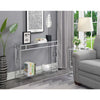 Omega Chrome Console Table - Convience Concept, Inc.