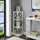 Oxford 3 Tier Corner Bookcase - Convience Concept, Inc.