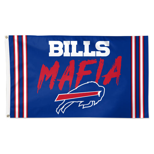 Buffalo Bills Flag 3x5 Deluxe Style Bills Mafia Design - WinCraft