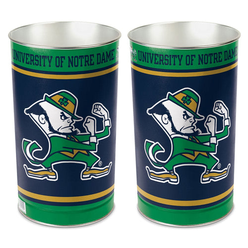 Notre Dame Fighting Irish Wastebasket 15 Inch Leprechaun Design - Periodic Restock - WinCraft