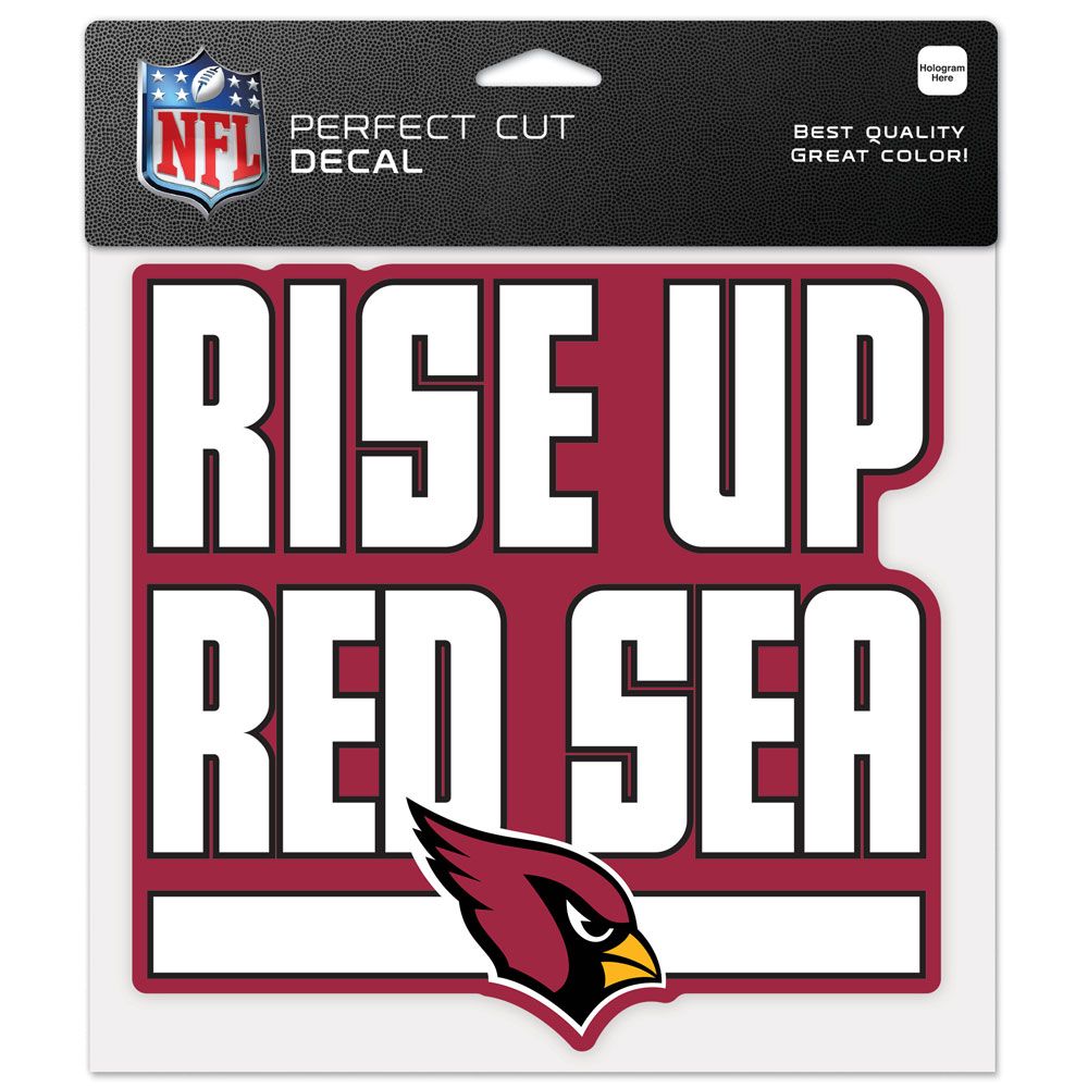 Arizona Cardinals Decal 8x8 Perfect Cut Color Slogan - WinCraft