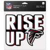 Atlanta Falcons Decal 8x8 Perfect Cut Color Slogan - WinCraft