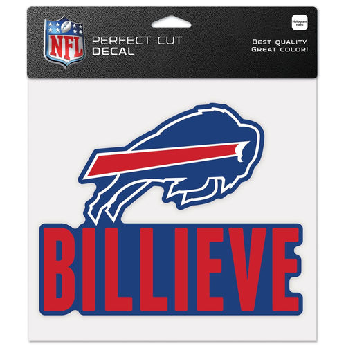 Buffalo Bills Decal 8x8 Perfect Cut Color Slogan - WinCraft