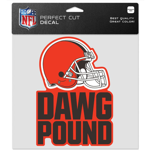 Cleveland Browns Decal 8x8 Perfect Cut Color Slogan - WinCraft