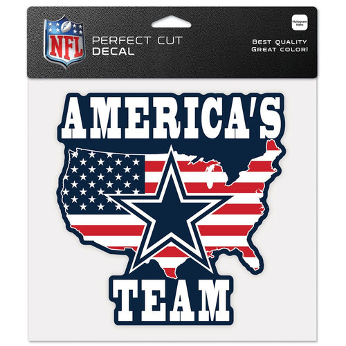 Dallas Cowboys Decal 8x8 Perfect Cut Color Slogan - WinCraft