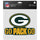 Green Bay Packers Decal 8x8 Perfect Cut Color Slogan - WinCraft
