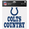 Indianapolis Colts Decal 8x8 Perfect Cut Color Slogan - WinCraft