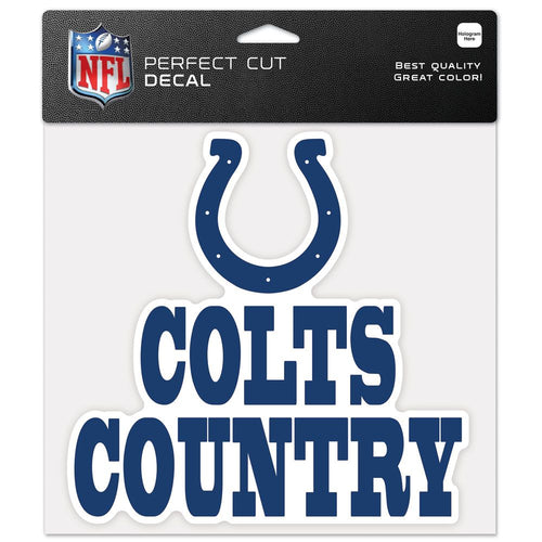 Indianapolis Colts Decal 8x8 Perfect Cut Color Slogan - WinCraft