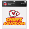 Kansas City Chiefs Decal 8x8 Perfect Cut Color Slogan - WinCraft