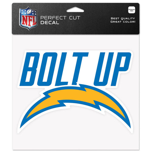 Los Angeles Chargers Decal 8x8 Perfect Cut Color Slogan - WinCraft