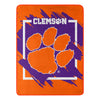 Clemson Tigers Blanket 46x60 Micro Raschel Dimensional Design Rolled - The Northwest Company