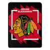 Chicago Blackhawks Blanket 46x60 Micro Raschel Dimensional Design Rolled - The Northwest Company