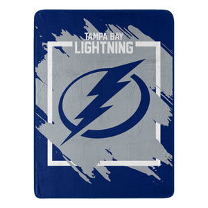 Tampa Bay Lightning Blanket 46x60 Micro Raschel Dimensional Design Rolled - The Northwest Company