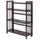 3-Shelf Folding Stackable Bookcase 27.5'' Wide-Espresso - Casual Home