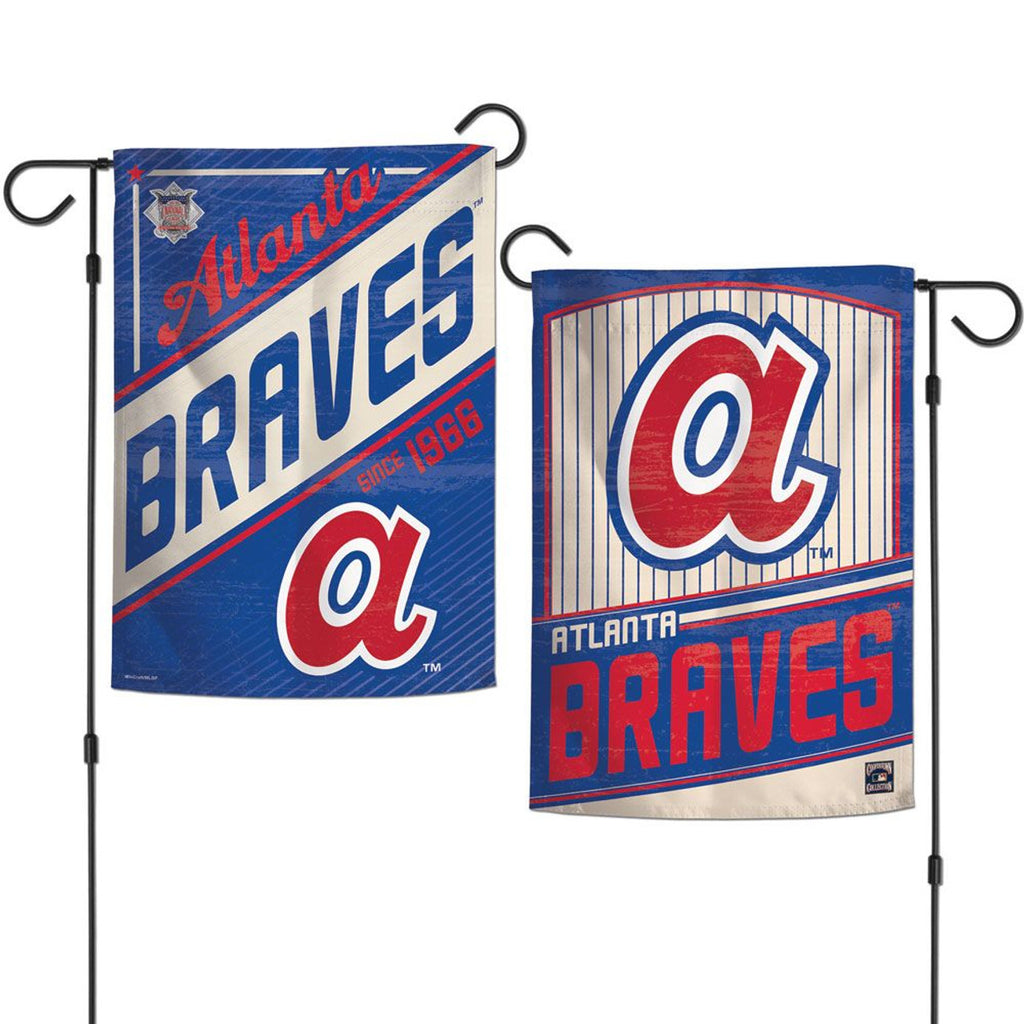 Atlanta Braves Flag 12x18 Garden Style 2 Sided Cooperstown - Wincraft