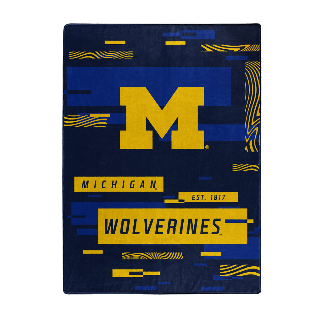Michigan Wolverines Blanket 60x80 Raschel Digitize Design - The Northwest Company