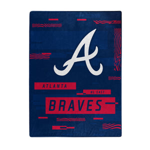 Atlanta Braves Blanket 60x80 Raschel Digitize Design - The Northwest Company