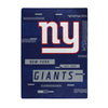 New York Giants Blanket 60x80 Raschel Digitize Design - The Northwest Company