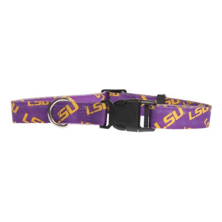 LSU Tigers Pet Collar Size L - Little Earth