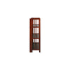3-Shelf Folding Bookcase 14'' Wide-Walnut - Casual Home