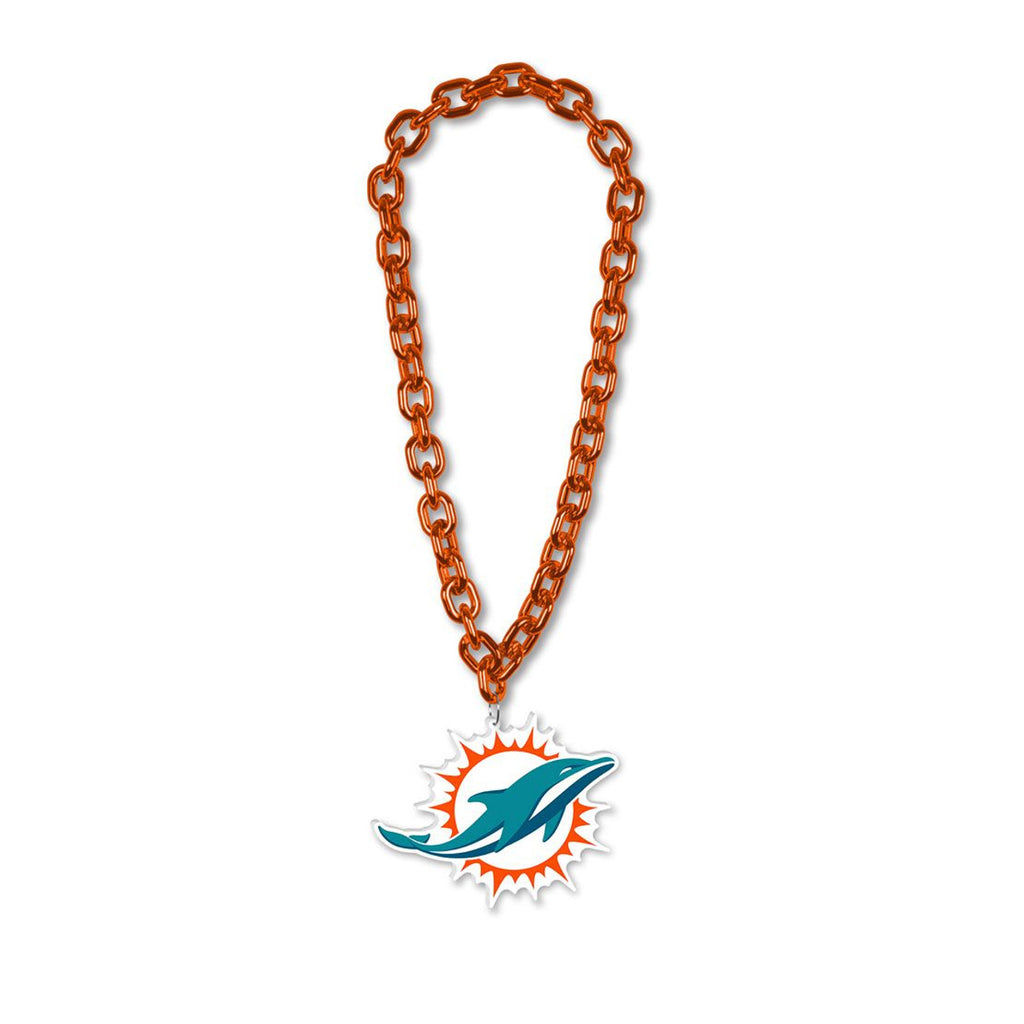 Miami Dolphins Necklace Big Chain - Wincraft Fanatics