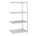 5289GR Add-On Wire Shelving - 36.0'' x 24.0'' x 72.0'' - 4 x Shelf(ves) - Dust Proof, Adjustable Leveler, Adjustable Feet - Metallic Gray - Safco