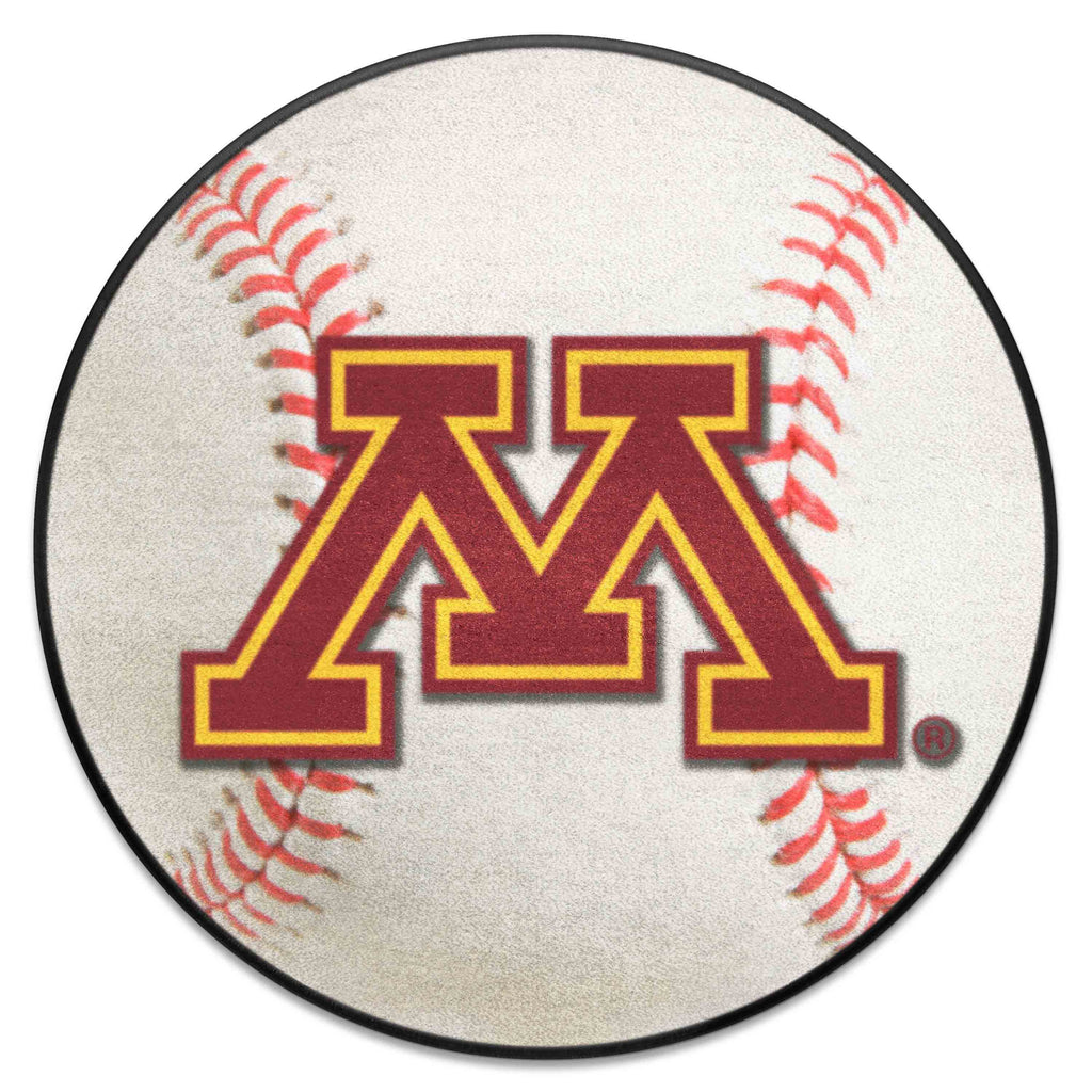 Fanmats - University of Minnesota Baseball Mat 27'' diameter