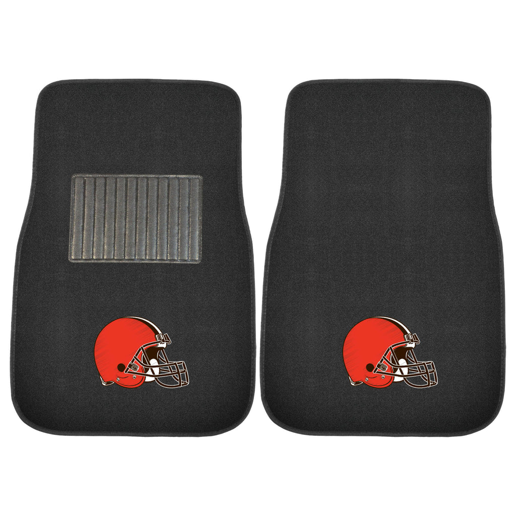 Fanmats - NFL - Cleveland Browns 2-pc Embroidered Car Mat Set  17''x25.5''