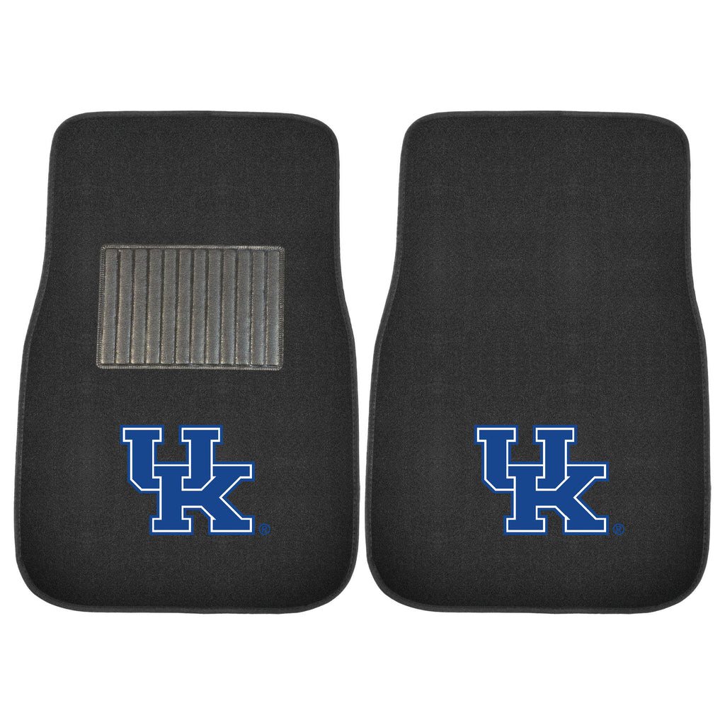 Fanmats - University of Kentucky 2-pc Embroidered Car Mat Set 17''x25.5''