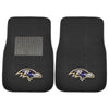 Fanmats - NFL - Baltimore Ravens 2-pc Embroidered Car Mat Set 17''x25.5''