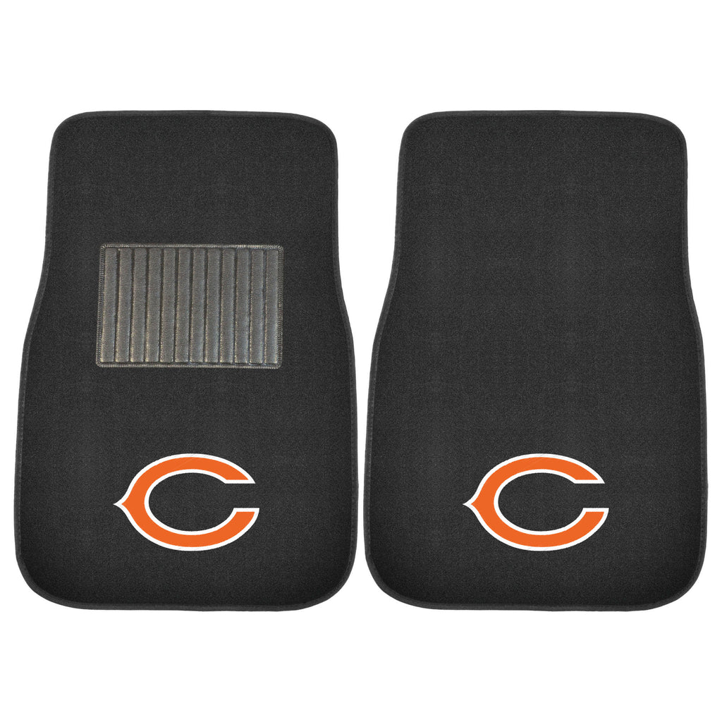 Fanmats - NFL - Chicago Bears 2-pc Embroidered Car Mat Set 17''x25.5''