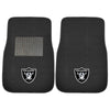 Fanmats - NFL - Oakland Raiders 2-pc Embroidered Car Mat Set 17''x25.5''