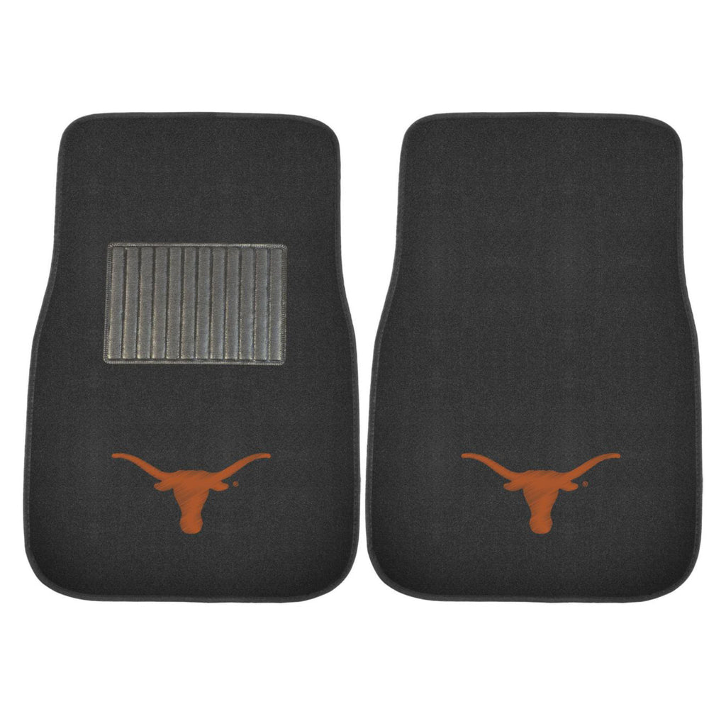 Fanmats - University of Texas 2-pc Embroidered Car Mat Set 17''x25.5''